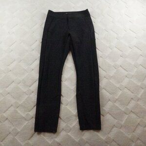 Athleta Stellar Trouser Pants Womens 2 Black Athleisure Travel